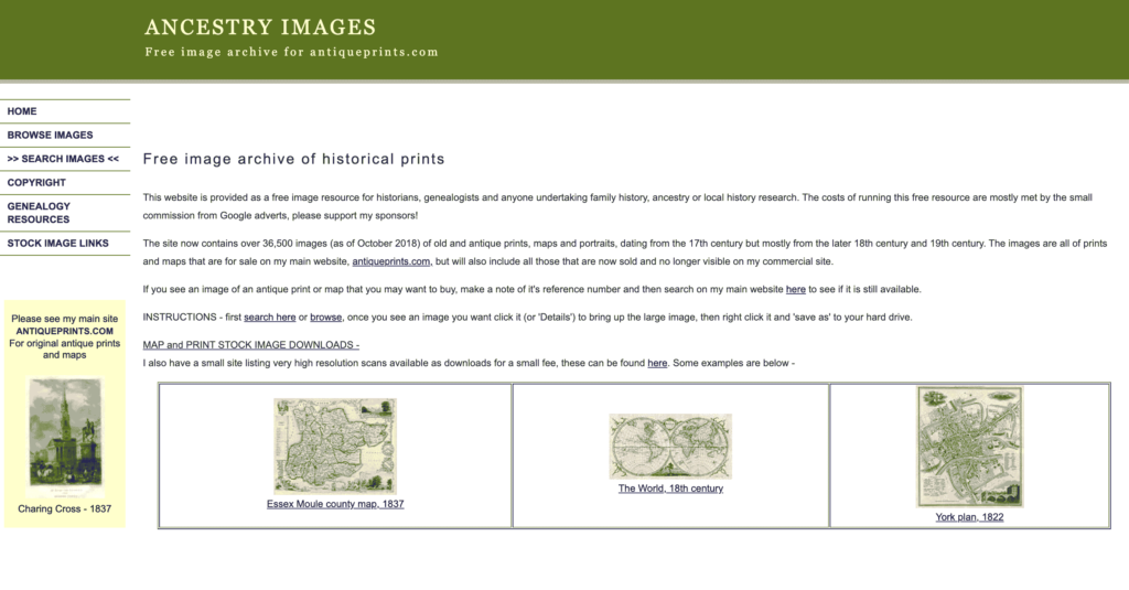Free Pics - Ancestry image website snap shot - SeymourDigitalMedia.com