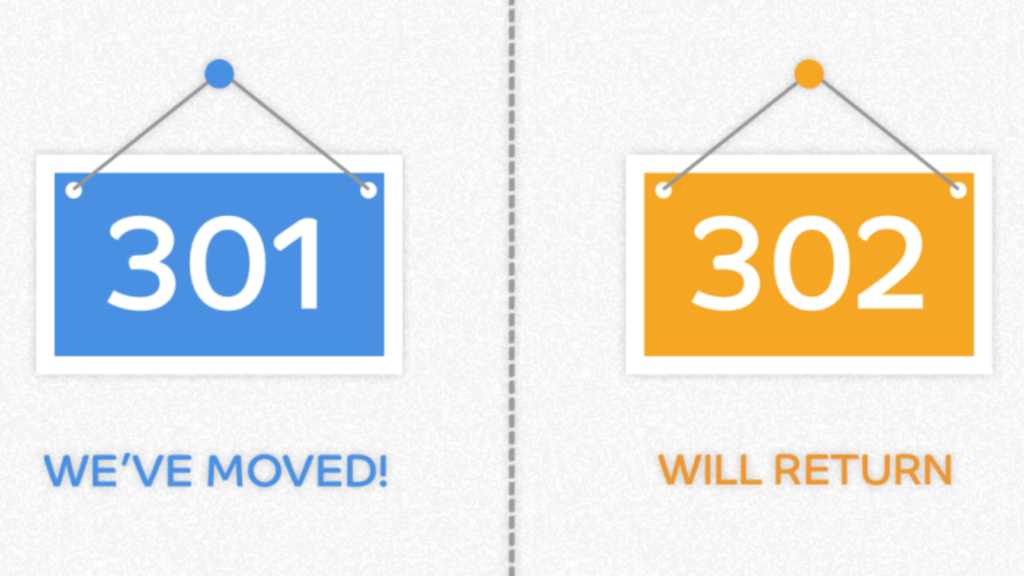 Types of Redirects: 301 vs 302 redirect