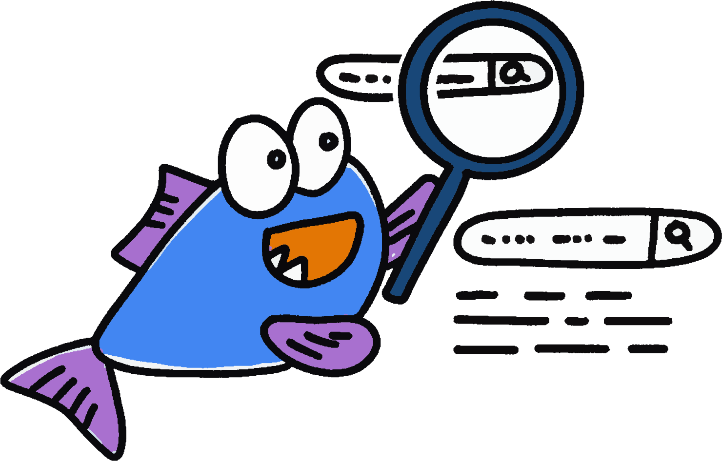 fish SEO - searching sor info on serp